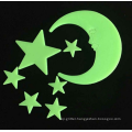 Glow stars and moons/Removable Wall Stickers glow in the dark for baby room decoration,romantic gifts suitable for all festivals